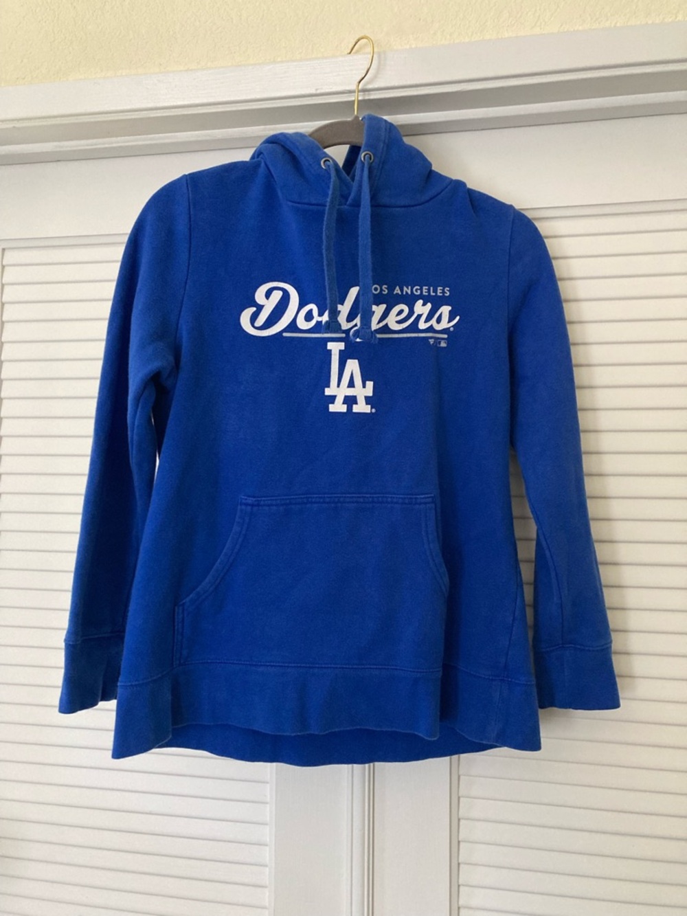 Fanatics Royal Blue Hooded Sweatshirt with White Logo